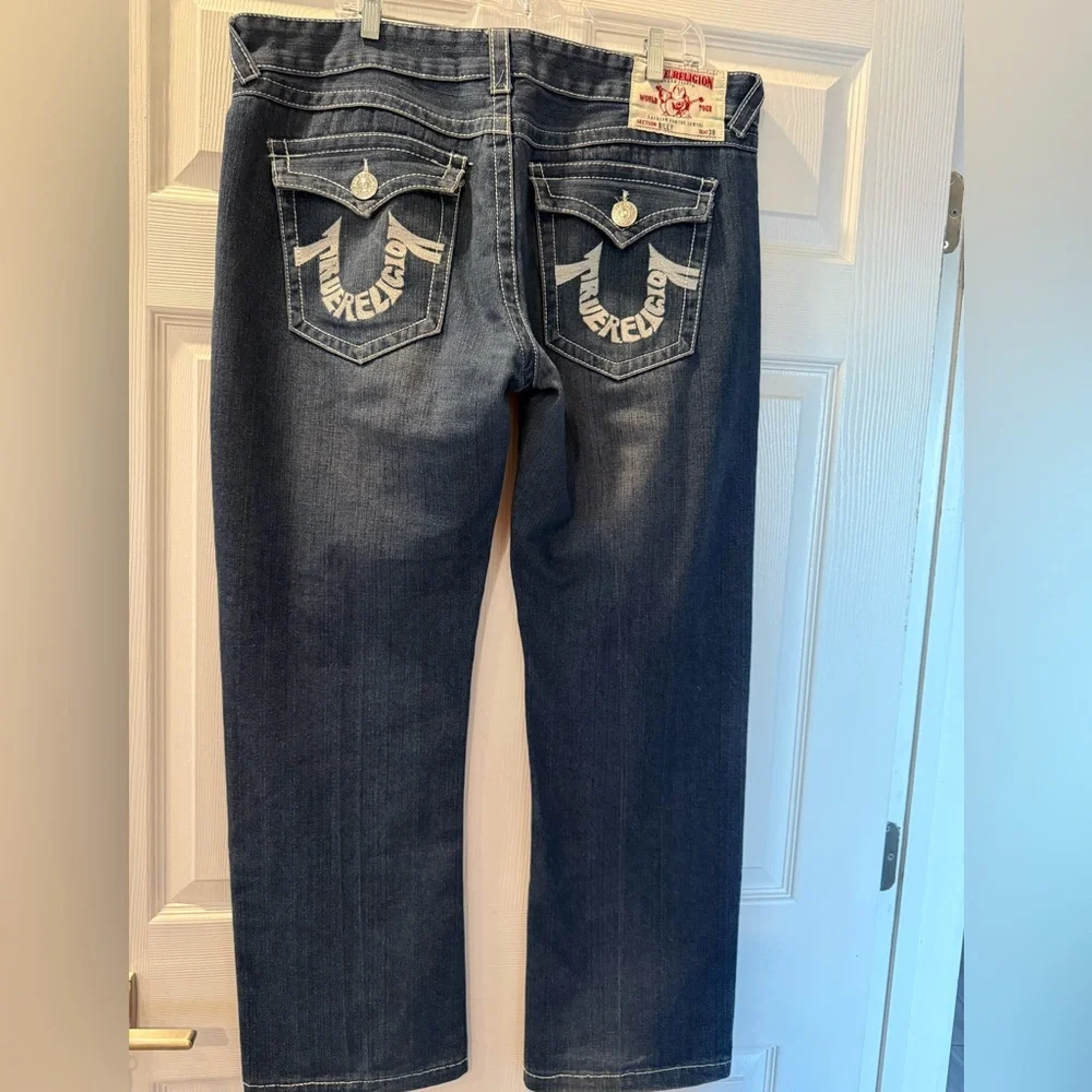 True Religion Jeans Billy 38‎ USA Back Pockets Embroidery Horseshoe